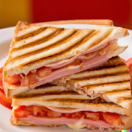 Ham, Cheese & Tomato Toasted Sandwich